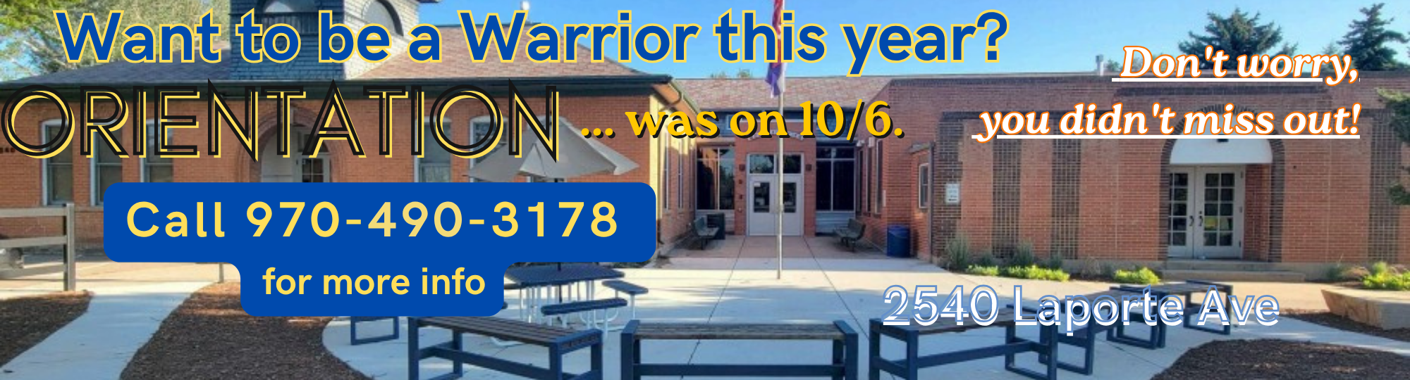 Please call 970-490-3178