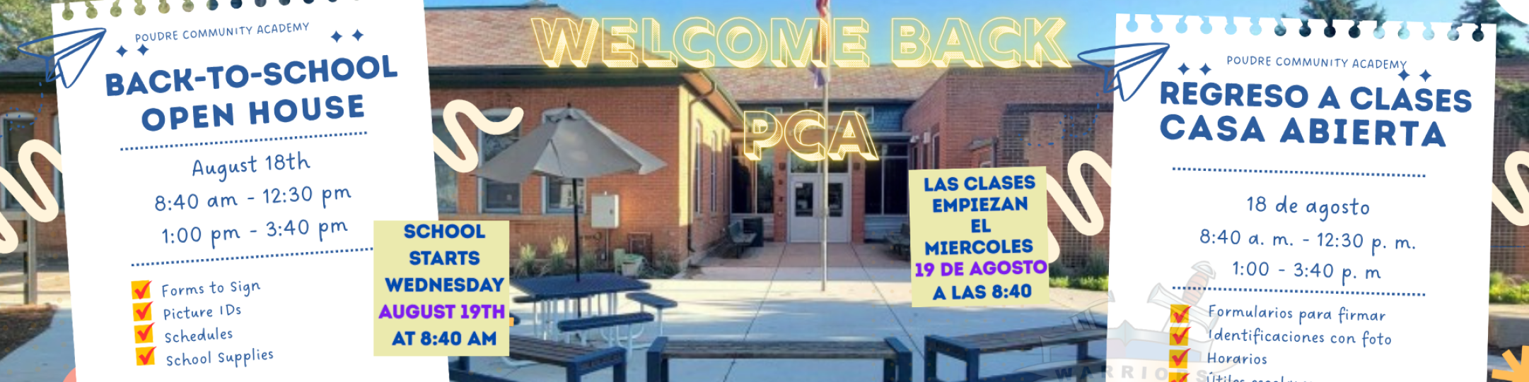 Open House Tuesday!  School starts Wednesday!