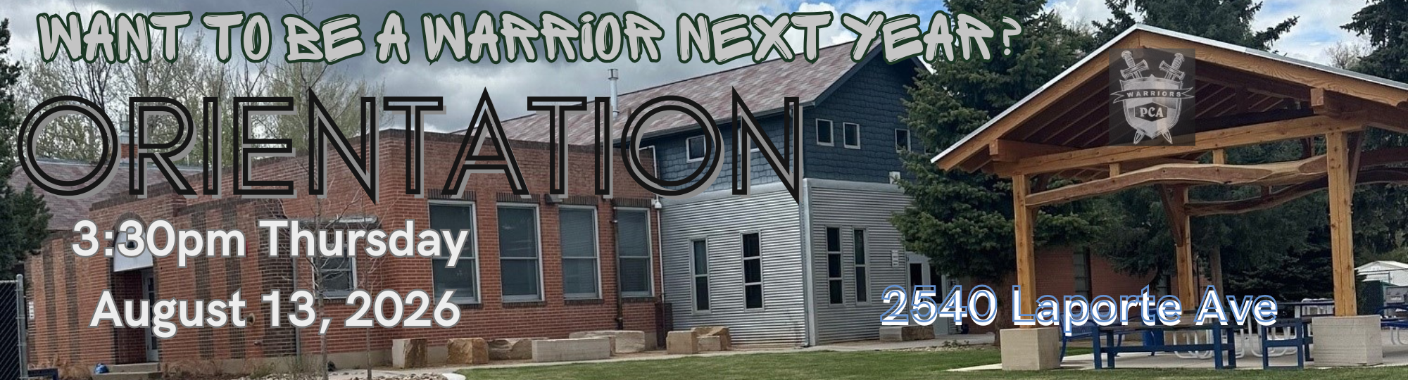 Please come visit us on 8/13 if you're interested in coming to PCA!