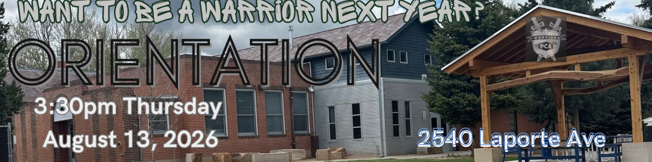 Please come visit us on 8/13 if you're interested in coming to PCA!