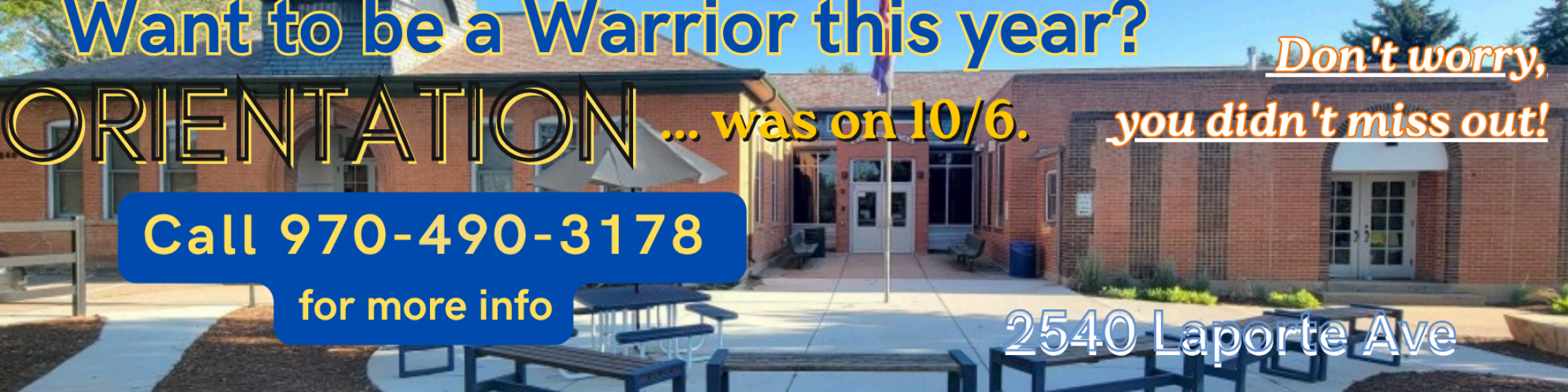 Please call 970-490-3178
