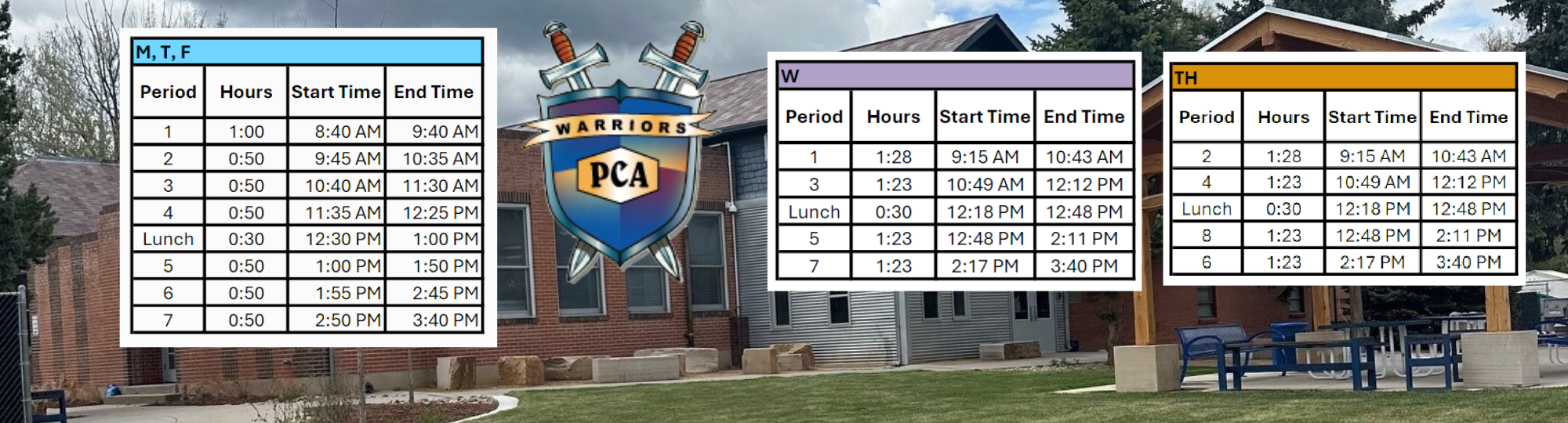 Students can be dropped off as early as 8am