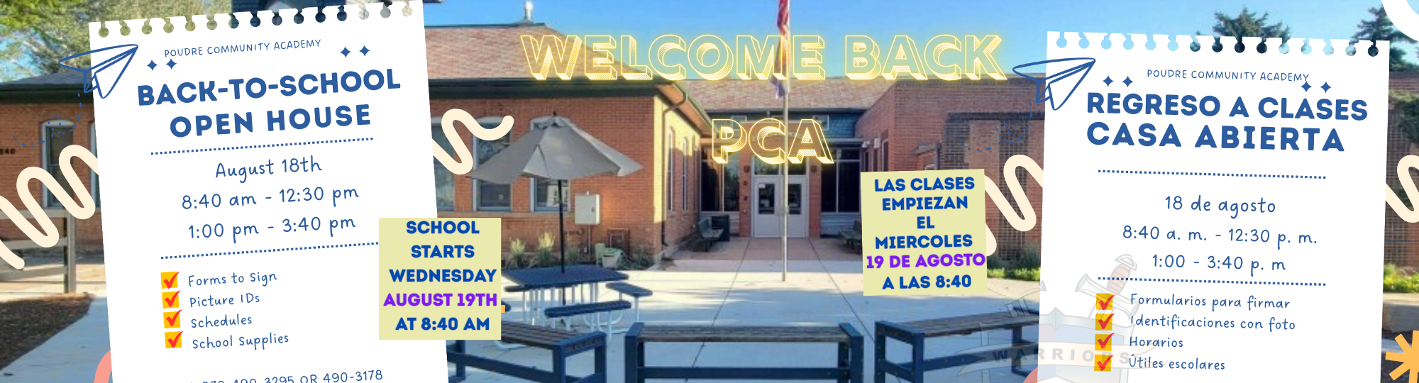 Open House Tuesday!  School starts Wednesday!